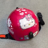 Hello kitty 安全帽 半罩 桃紅色