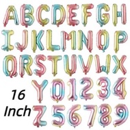 【Buy 3$ Free One Gift Balloon Tape 1 Roll /100 Dots】16 Inch Gradient Color Capitalize English Letter