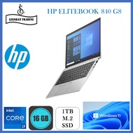 [Next Day Deliver] HP ELITEBOOK 840 G8 I7-1185G7 11th Gen14" FHD IPS 16GB Ram 1TB SSD Win 11 Pro MS 