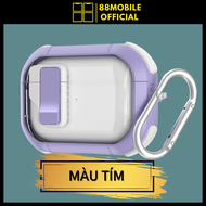 Vỏ ốp case Roman cao cấp đặc biệt có nam châm từ tính dành cho tai nghe air.pods 1/2/3/Pro/Pro 2 I 8