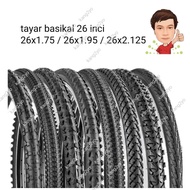 ( Wheel size 559 ) 26inci tayar sahaja 26x1.75 - 26x1.95 - 26x2.125 inci 自行车轮胎 MTB Tayar basikal