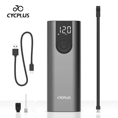 CYCPLUS A8 Portable Bicycle Tire Pump Bike Inflator Electric Air Compressor High Pressure Rechargeab