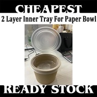 ORKID BL-140 Clam Shell inner / 2 Layer Inner Tray For Paper Bowl / Inner Bowl For 780cc / 850cc /10