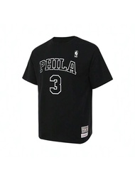 2024 Unisex Philadelphia 76ers Allen Iverson Lifestyle Short Sleeve Jersey T-Shirt, MN13S18-AIV-1