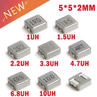 10pcs SMD Power Inductors 0520 1UH 2.2UH 3.3UH 4.7UH 6.8UH 10UH Chip Inductor 0520 5*5*2 1R0 2R2 3R3