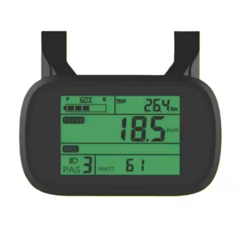Nulkomma King-Meter E5227 LCD Display Meter 36V Ebike Conversion Kit Electric Bicycle Speedometer Eb