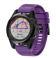 HighlifeS Garmin Fenix 5X Plus Watch band, Soft Silicone Replacement Watch Band for Garmin Fenix...