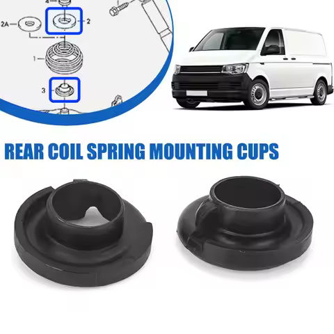 2xRear Lower Spring Rubber Suspension Cups For VW Transporter Mk5/T5 2003-2016 7E0511150B 7H0511150B