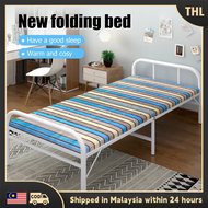 Foldable Single Bed Frame Katil Lipat Bedroom Furniture/Bed Base/Katil Single Besi Lipat/Katil Bujan