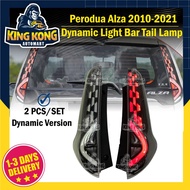 Vland Perodua Alza 2010-2021 Dynamic LED Light Bar Tail Lamp with Signal Running - Albino White Line