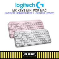 Logitech MX Keys Mini For Mac Keyboard - Pale Grey (1Yr Warranty)