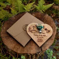 [Customized] Wedding Invitation,Wooden Wedding Card,Save The Date Cards,Wooden Save The Date,Wedding
