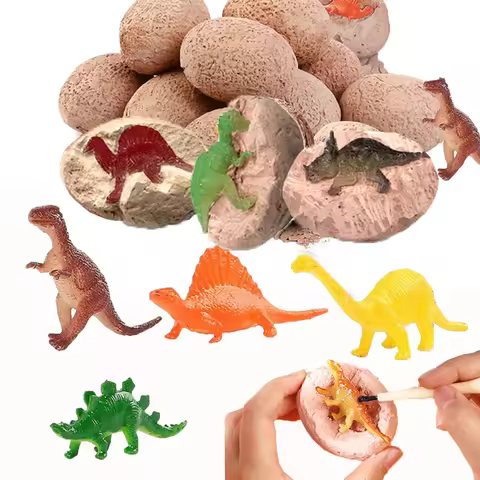 Easter 3PCS Dinosaur Eggs Excavation Kits Dinosaur Toys Dinosaur Dig Party Archaeology Party Favors 