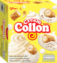 [Imported] Glico Cream Collon Biscuit Roll Vanilla 54g x 10 / Glico Pocky Vanilla 10 Pack