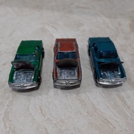 Hotwheels Mercedes 280SL Red Blue Green Set Hongkong Redline Open Kap