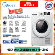 Midea (Authorised Dealer) 8KG Condensor Dryer MD-C8800