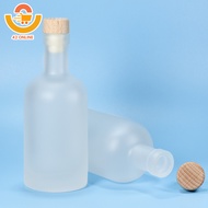 K17229-17230 Liquor Glass Bottle 100 ml Wooden Stopper Packaging Packing