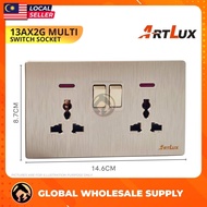 ARTLUX PREMIUM LUXURY GOLD S Series Switch Socket/ Switches/ Dimmer / 15A Socket/ 45A Switch/ Multi 
