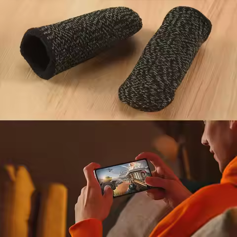 (DT37) Gaming Finger Grips Mobile Games Non-Slip Anti-Sweat Contact Screen Gloves Suitable for PUPG 