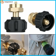 SQE IN stock! Propane Refill Adapter Low Pressure Gas Regulator Built-in Safety Functions1lb Cylinder Tank Coupler