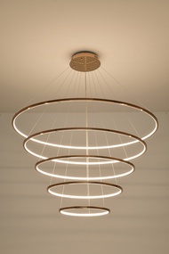 neolight-โคมไฟโถงสูงสายสลิง ทรงวงแหวน  GD-2432 มีLED  3แสง ในตัว