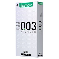 New Okamoto 003 Platinum Ultra-Thin Slippery 6 Pieces Pack Ultra-Moisturizing Products Wholesale New
