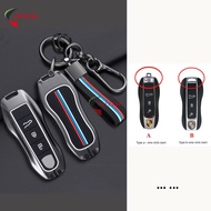 Porsche High-end Metal Car Key Protection Cover case Cayenne Panamera 911 Taycan Maca 718 Full Key S