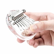 Mini Kalimba 8 Keys Transparent Crystal Acrylic Thumb Piano Fit for Kids Adults Beginners Profesison