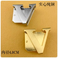 Inner Diameter 4.0CM Brass Belt Buckle V-Shaped Brass Belt Buckle Network Belt Buckle Copper Buckle