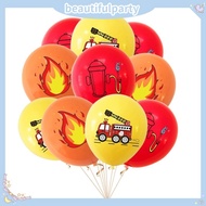 Fire Truck Birthday Theme Balloon Set Baby Party Decoration Supplies Balloon Party Decoration