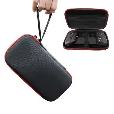 Shockproof Carrying Storage Bag Waterproof with Lanyard Controller Case Anti-Scratch Mesh Pocket for