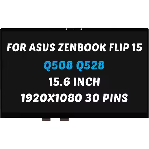Replacement for ASUS ZenBook Flip 15 Q528 Q528E Q528EH Q528EH-202.BL 1920X1080 15.6" 30 Pins LED Scr