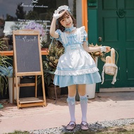Blue Alice Girl Maid Dress Childrens Clothes Lolita Cute Lolita Dress Kids Princess Dress Lolita