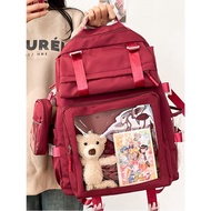 Women Kawaii Ita Backpack Fashion Large Capacity School Bag Bagpack Cute Aesthetic Doll Display Back