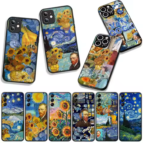 Starry Night Van Gogh Sunflower for Motorola Moto Edge 70 60 Fusion 40 NEO Pro G Stylus G56 G96 G71 