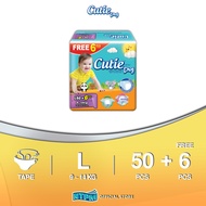 Cutie Dry Mega Pack L (50's + 6's)