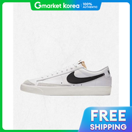Nike | รองเท้าผ้าใบ Nike Blazer Low 77 Vintage สำหรับผู้ชาย สีขาวและดำ รุ่น DA6364-101 2474915 สปอร์