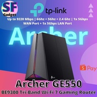 TP-Link Archer GE550 BE9300 Tri-Band Wi-Fi 7 Gaming Router Up to 9220 Mbps | 6Ghz + 5Ghz + 2.4 Ghz |