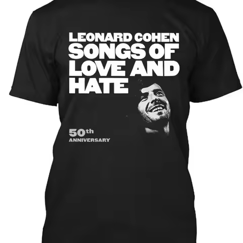 Nwt Leonard Cohen Songs Of Love And Hate 50Th Anniversary T Shirt Size S 3Xl