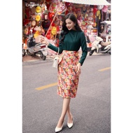 CHARMILLES skirt Floral pencil skirt 23MC105BO