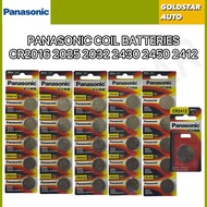 Panasonic CR2016 2025 2032 2412 2430 2450 Button Cell Battery 3V Lithium Coin Battery 5pcs