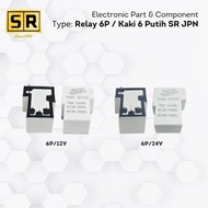 6P Relay White 6-Prong Relay/ 12v and 24V/