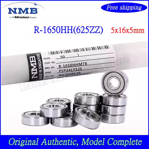 20/50/100PCS R-1650HH 625ZZ Minebea NMB Bearing 625 5x16x5mm Miniature Rolling Ball Bearing High Spe