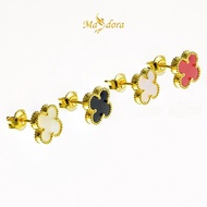 MASDORA 916 Gold Earings Earing Subang Emas ~ Clover VC - M (EMAS 916/22K)