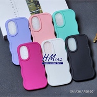 Macaron Wave Case Samsung A36 5G Samsung A56 5G Softcase Silicone Casing New Wave Macaron Color Doft