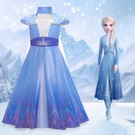 < Frozen > Children Elsa Costume Little Princess Elsa Dress