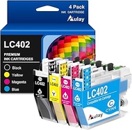 Aulay Compatible Pigement Ink Cartridge A1 Version Replacement for Brother LC402 LC402XL LC402BK LC4
