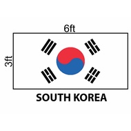 South Korea Flag 3x6ft, Bendera South Korea 3x6ft, Polyester