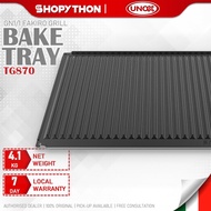 UNOX FAKIRO.GRILL TG870 (530x325mm) 12mm Non-Stick Aluminium Ribbed Plate Sourdough Pizza Bread Conv