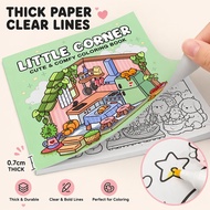 Kids Coloring Book Cute Creatures Doodle Graffiti Art Drawing Book Buku Mewarna Kanak